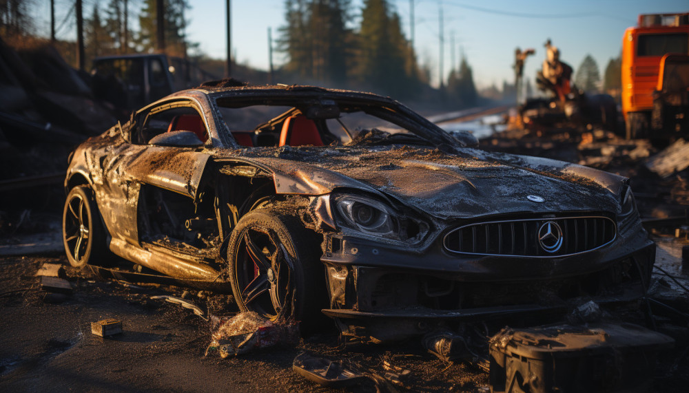 Wie kann man ein Autowrack entfernen?